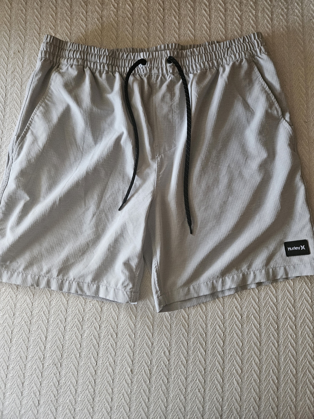 Hurley Men's Light Gray Drawstring  Shorts